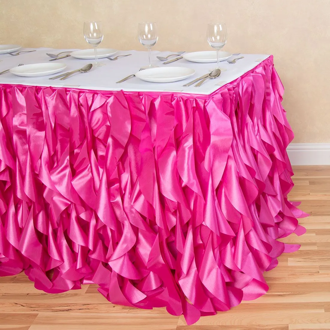 14 ft. Curly Willow Table Skirt (13 Colors)