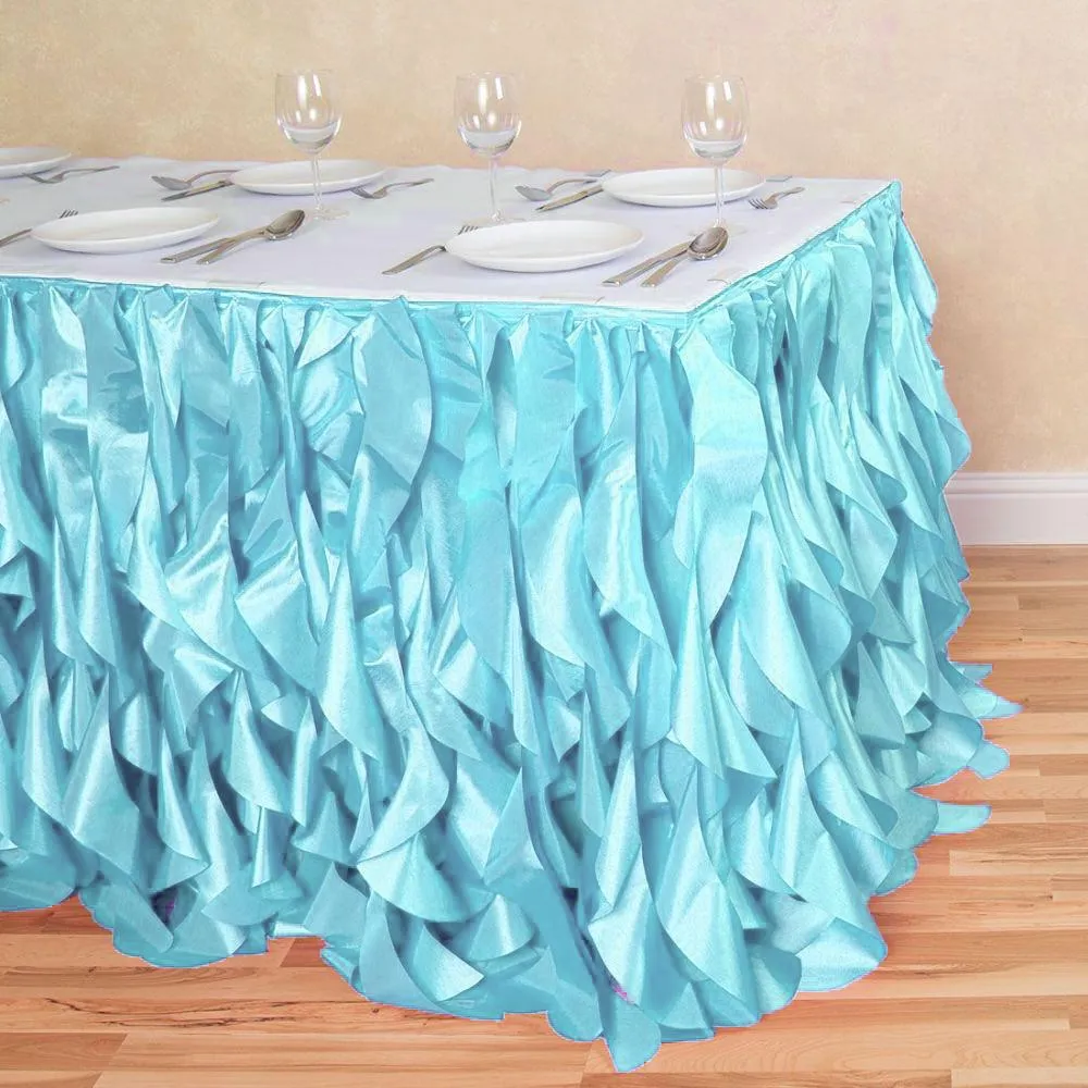 14 ft. Curly Willow Table Skirt (13 Colors)