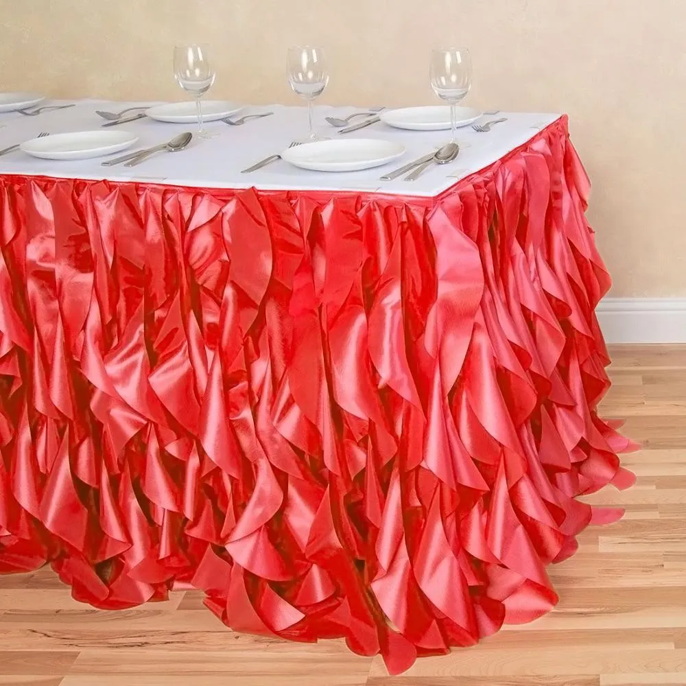 14 ft. Curly Willow Table Skirt (13 Colors)