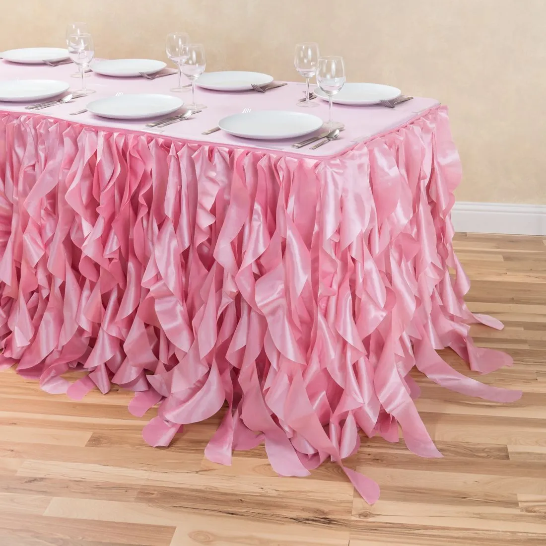 14 ft. Curly Willow Table Skirt (13 Colors)