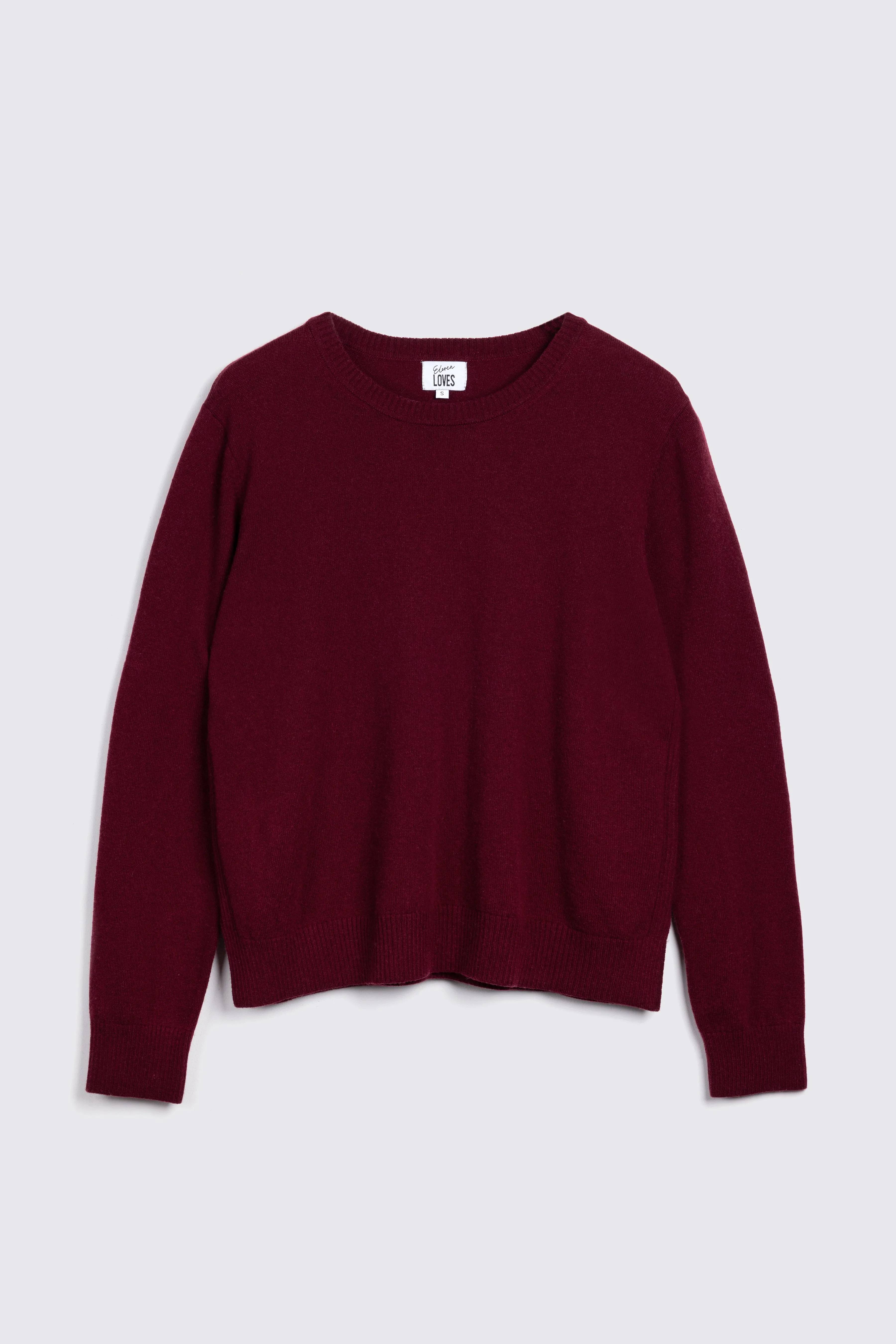 Alex Cashmere Blend Jumper (Burgundy)