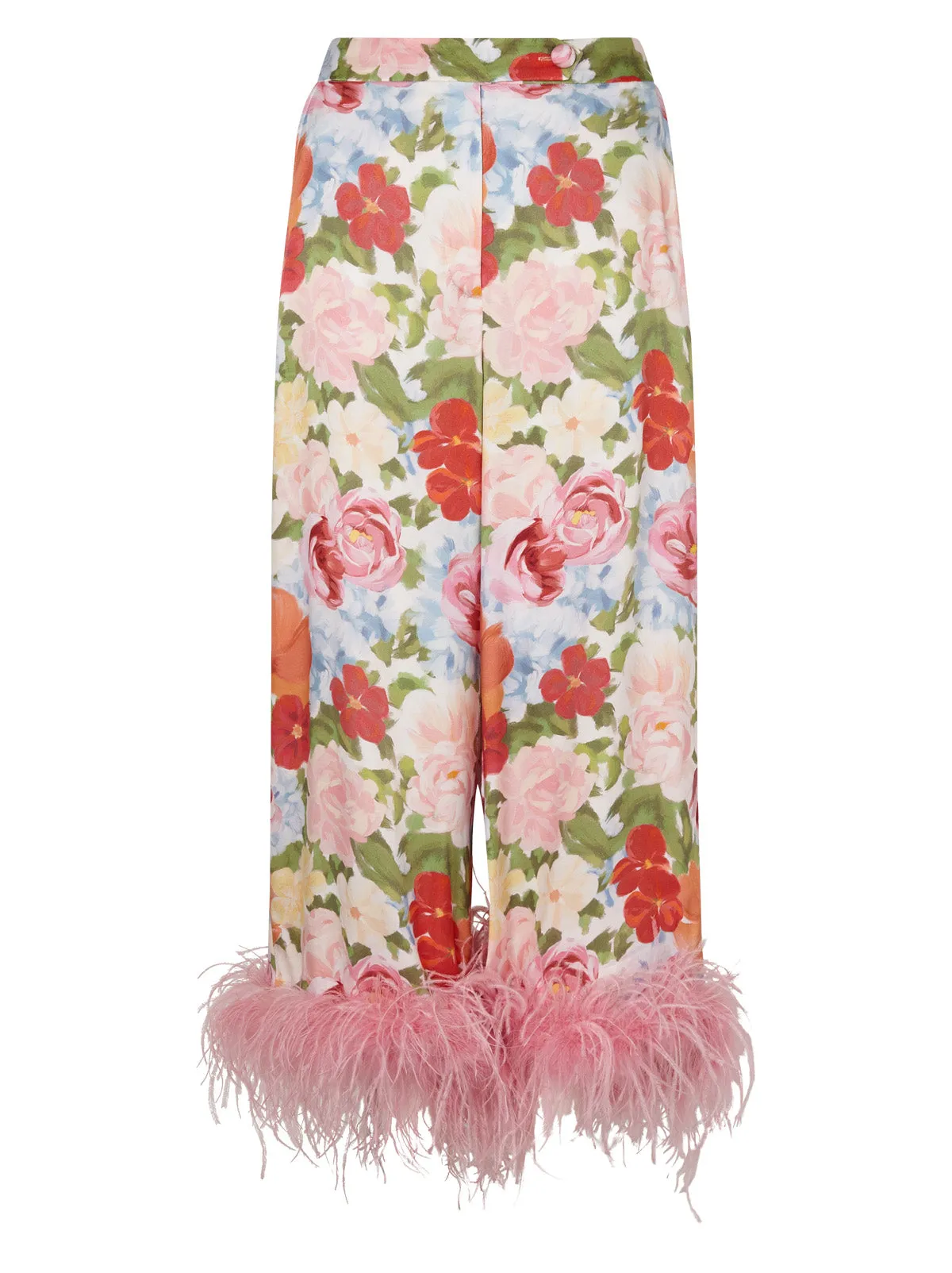 Apollo Painted Floral Feather Trousers