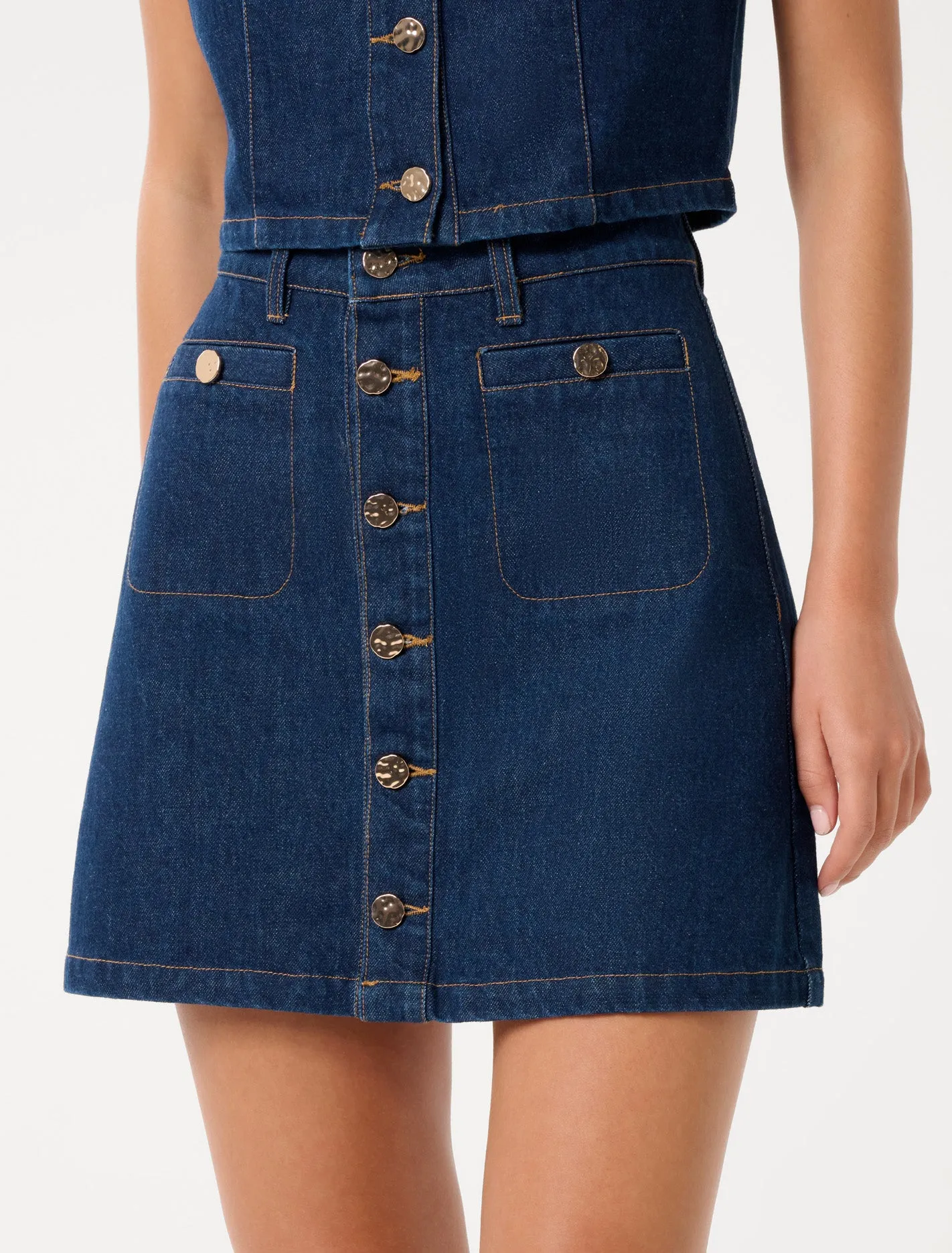 Ashley Denim Mini Skirt