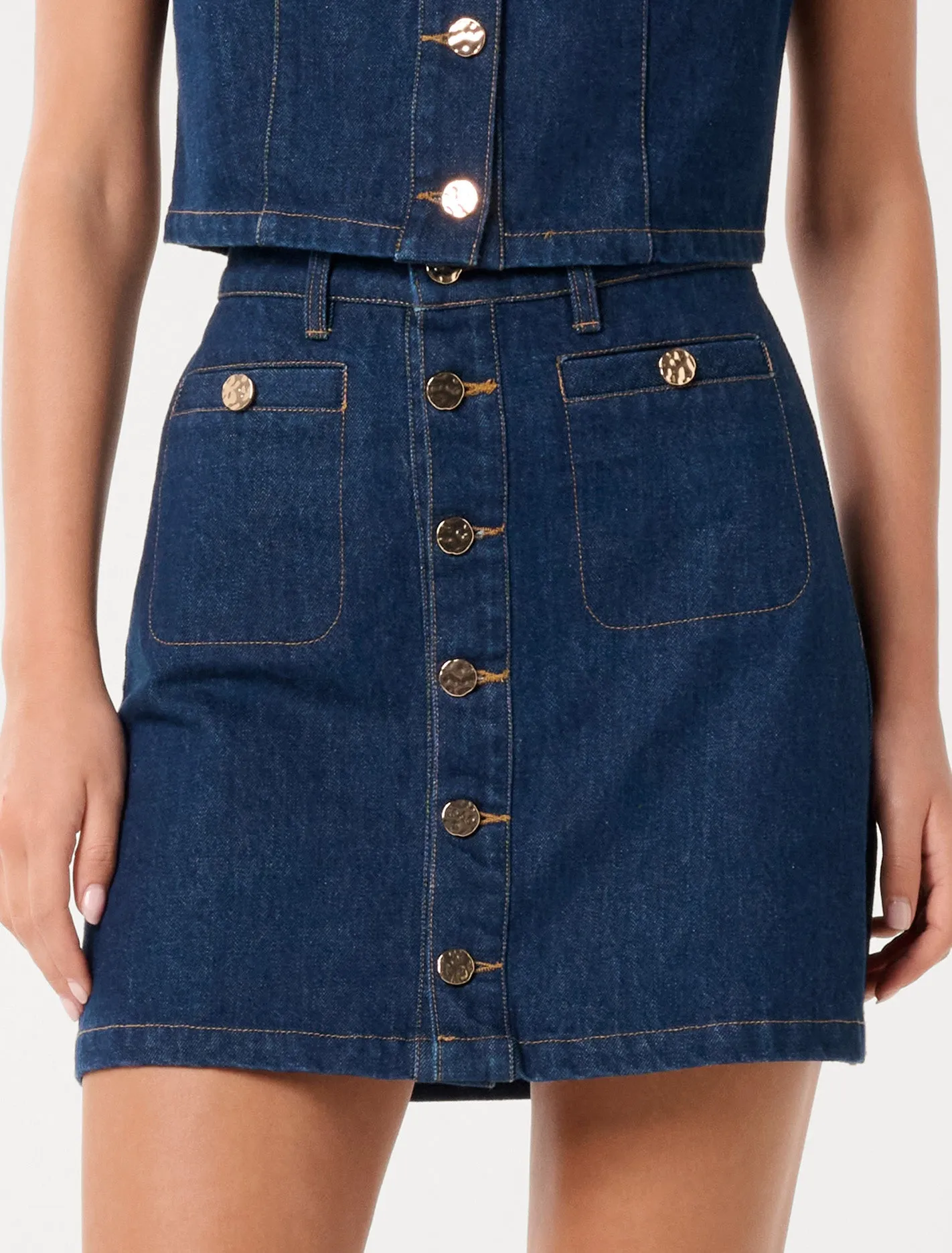 Ashley Denim Mini Skirt