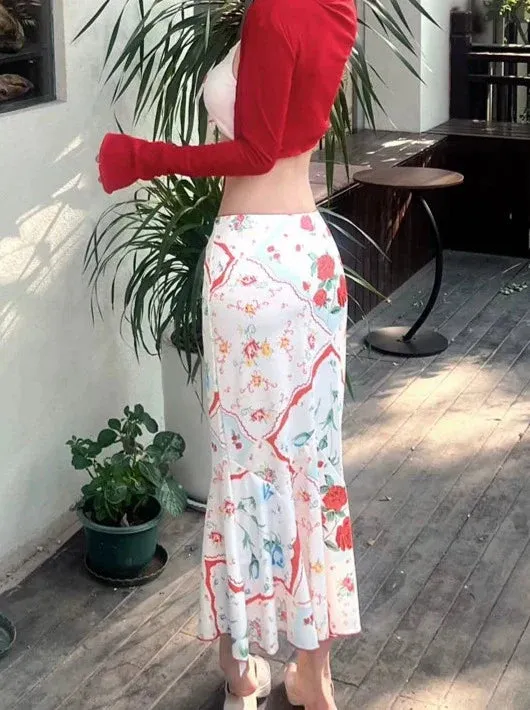 Aster Floral Maxi Skirt