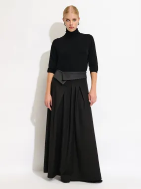 Asymmetrical Waistband Skirt