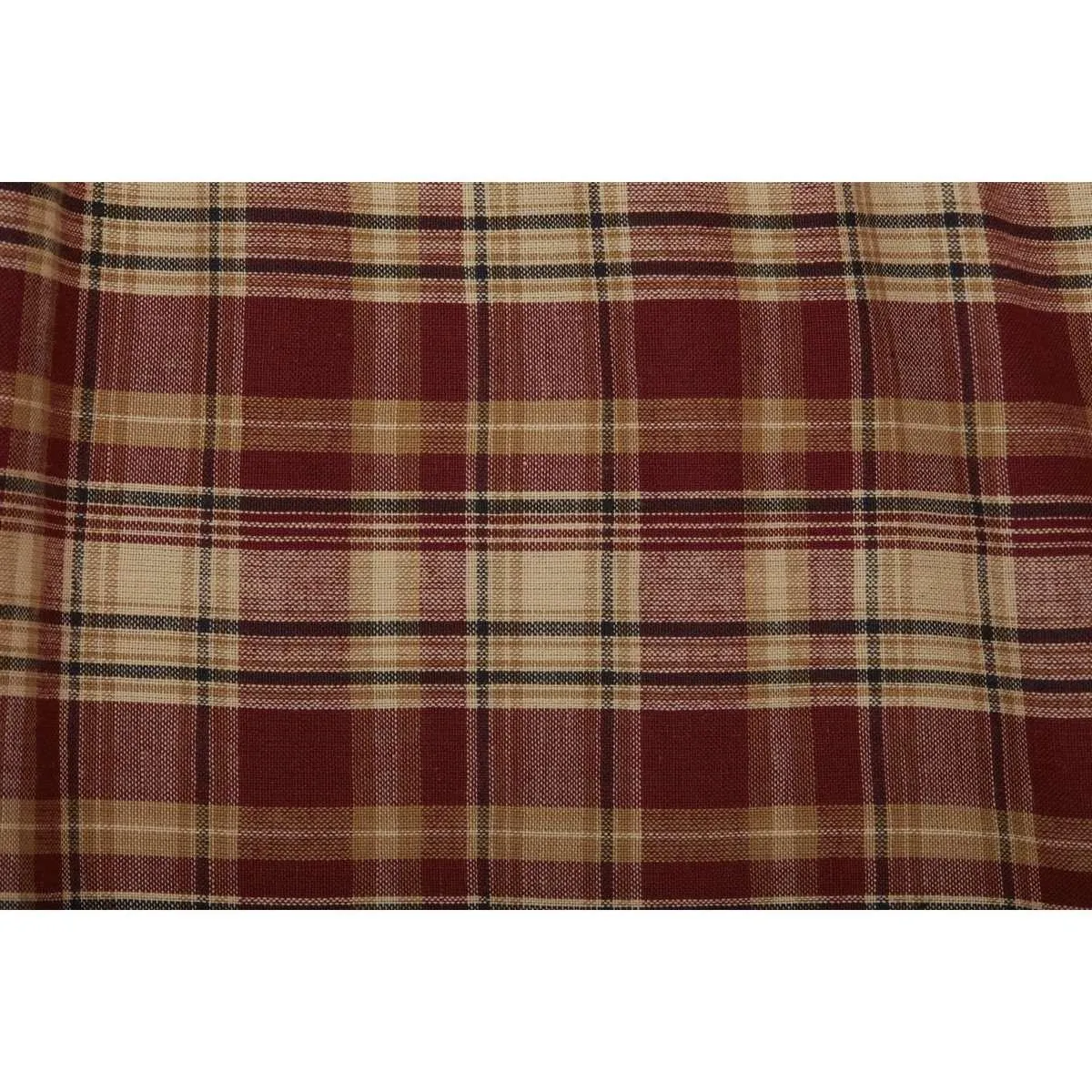 Beckham Plaid Bed Skirts Rust, Khaki, Soft Black VHC Brands