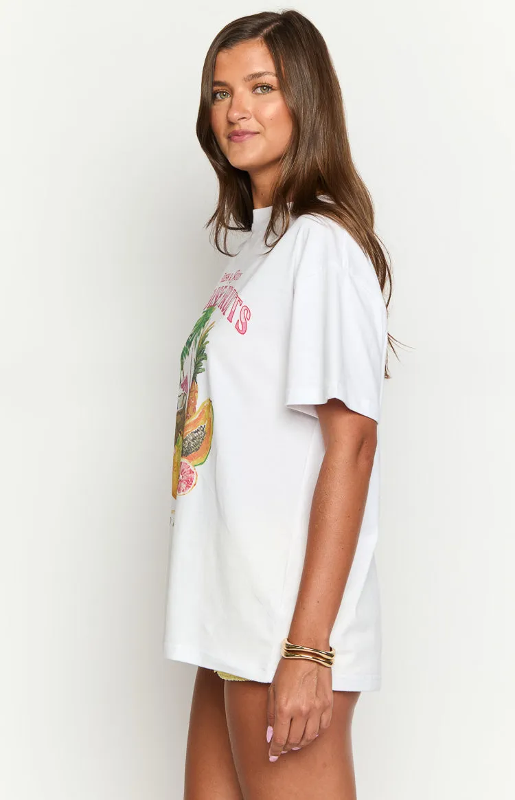 Beginning Paradise Fruits White Tee