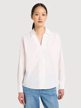 Blouse Bio-Cotton White Woman | Lanius