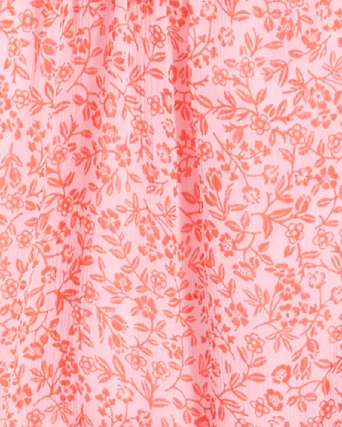 Brandi Tie Waist Dress in Tangerine Floral