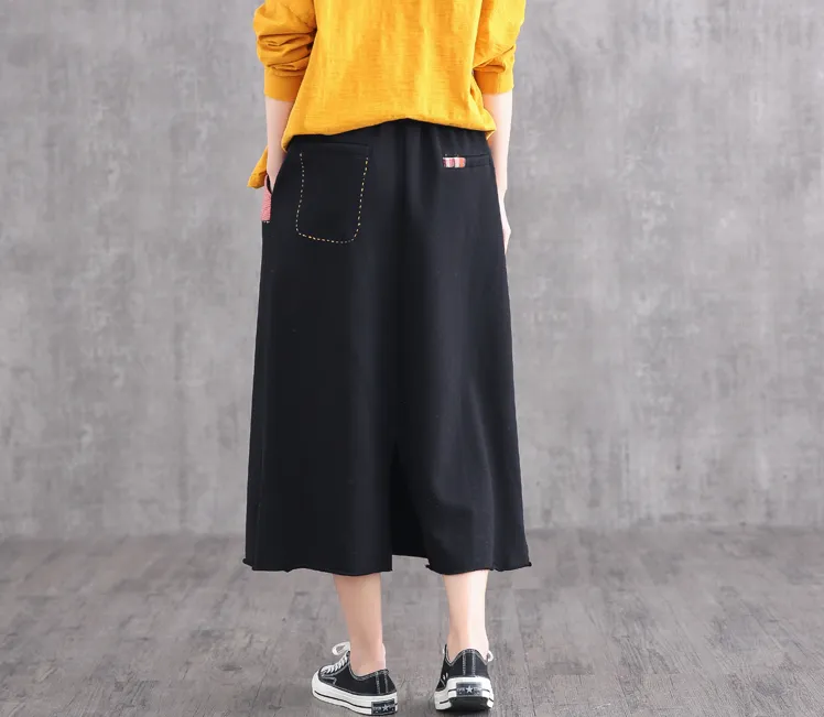 Casual Cotton  loose fitting Women's Skirts DZA2007126