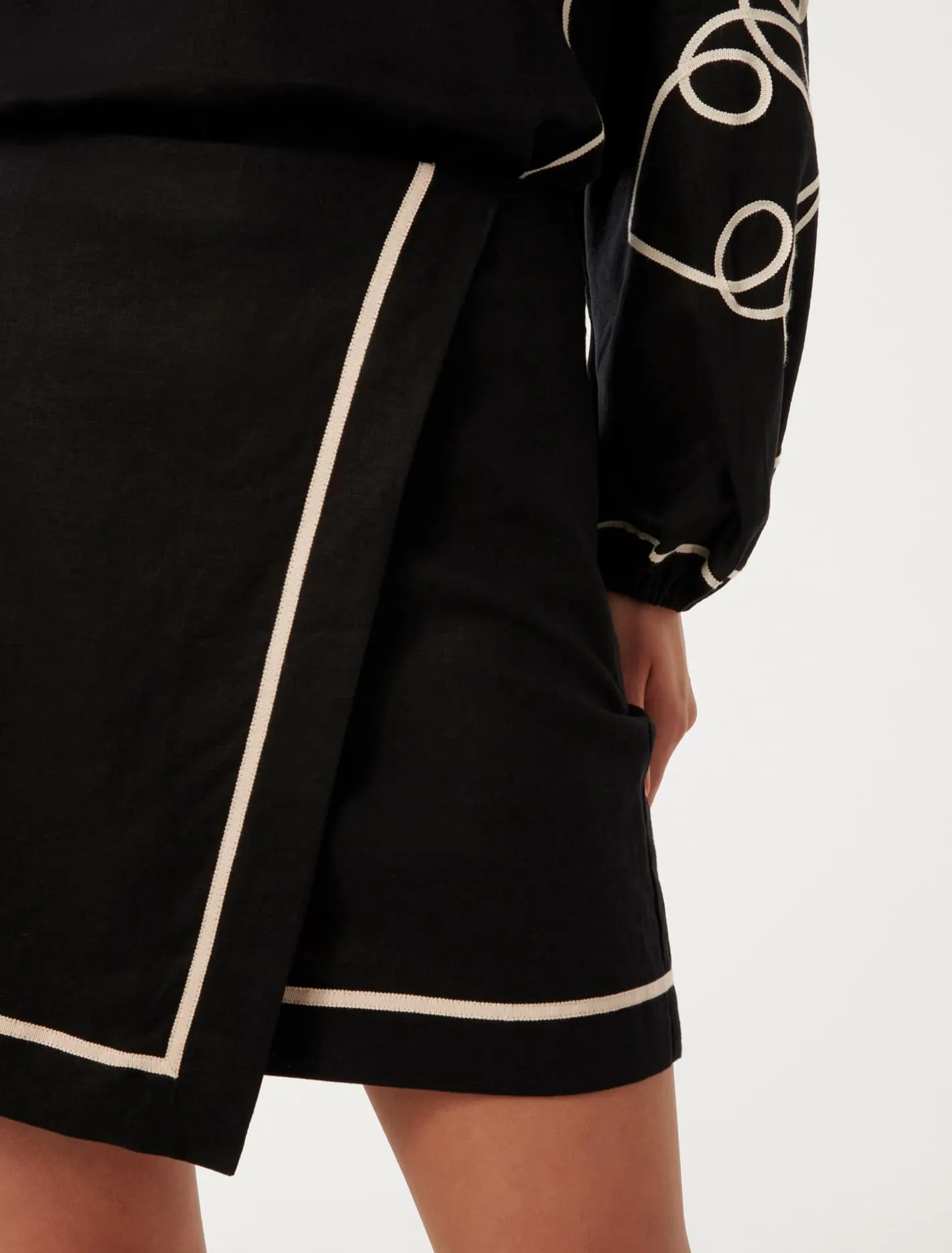 Claude Wrap Mini Skirt