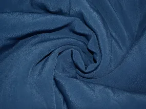 Cobalt Blue Plain Crepe Fabric