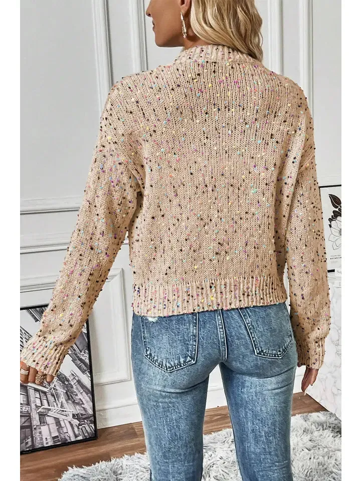 Confetti Button Sweater Cardigan