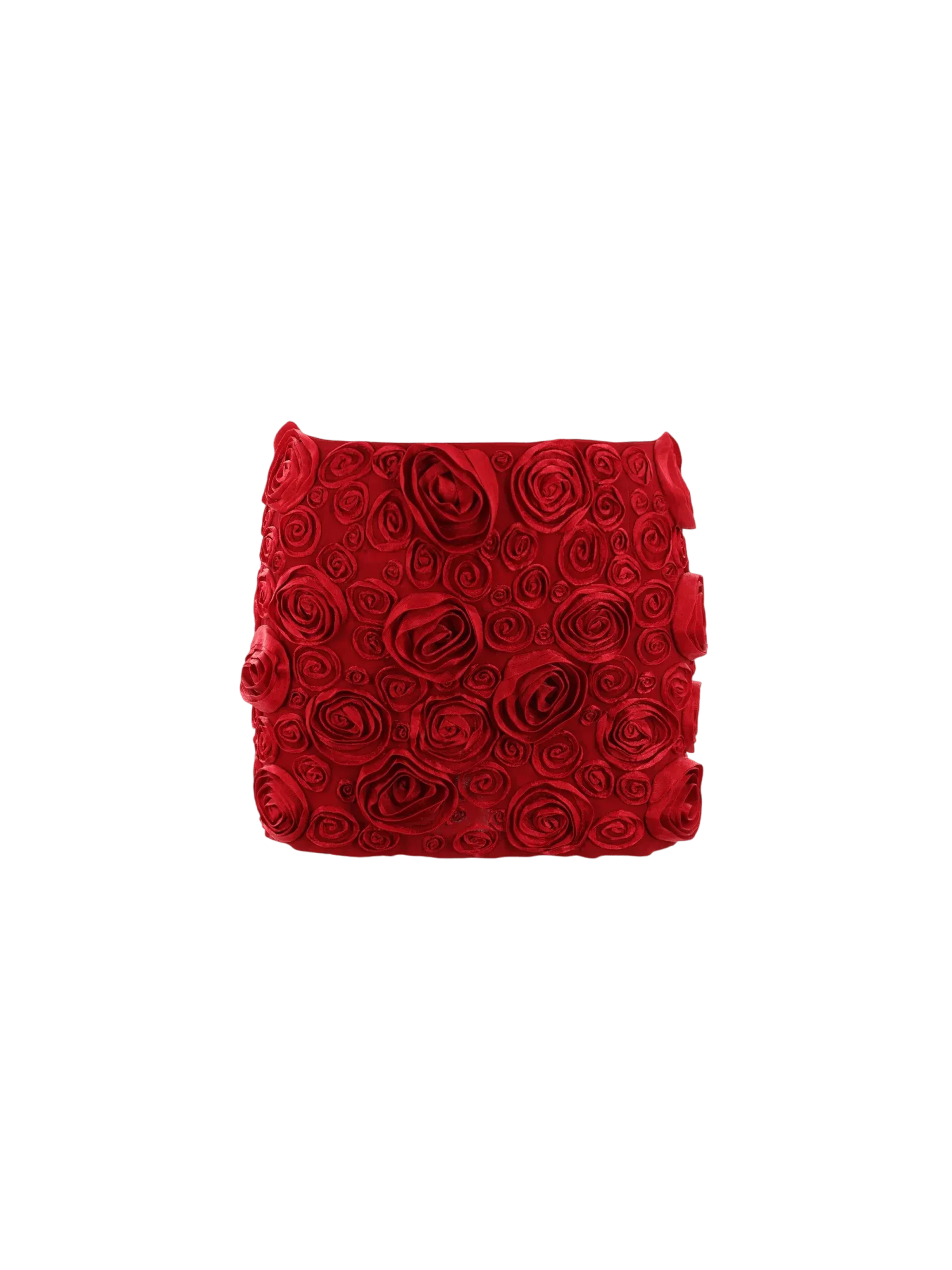 Embroidered Crepe Miniskirt