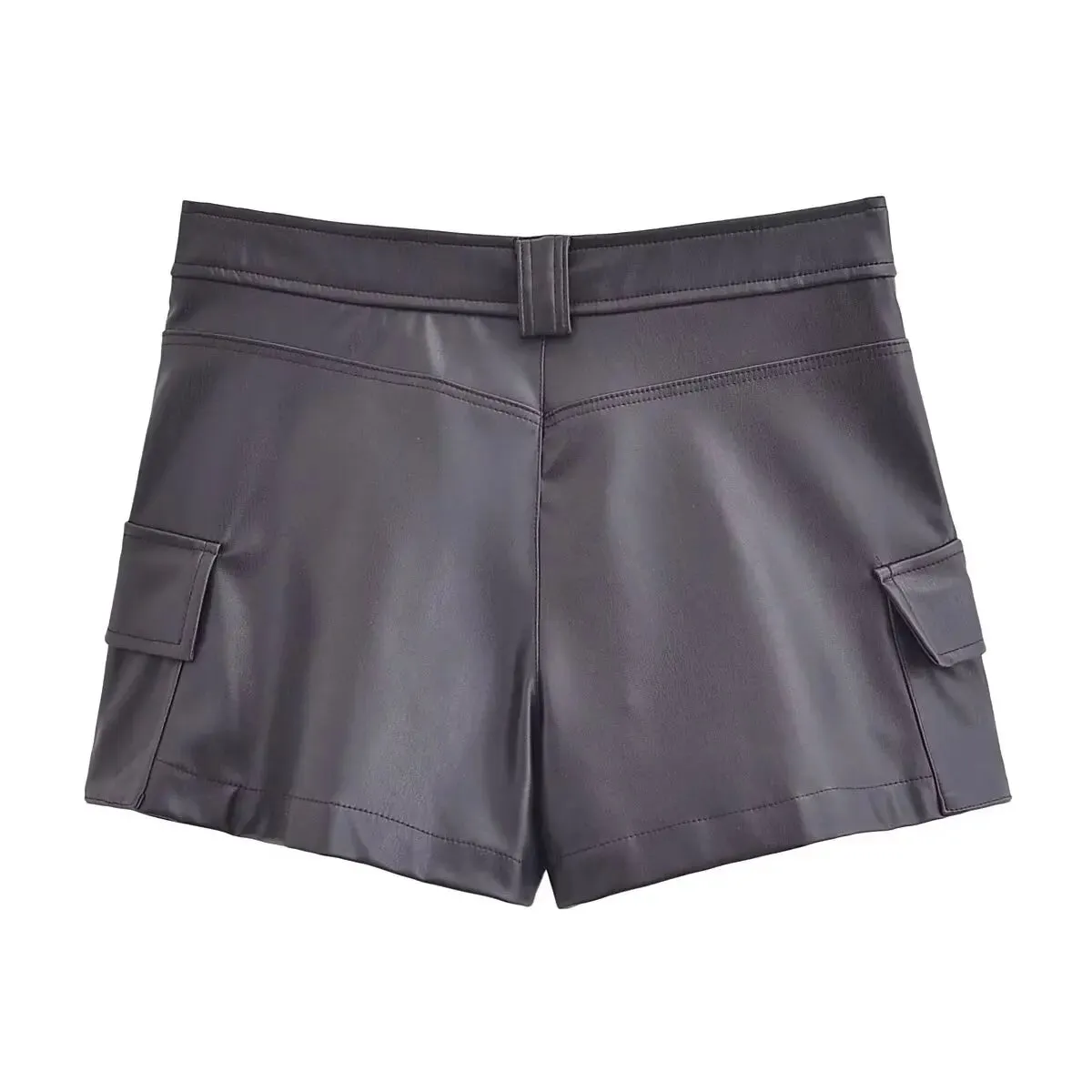 Faux Leather Shorts