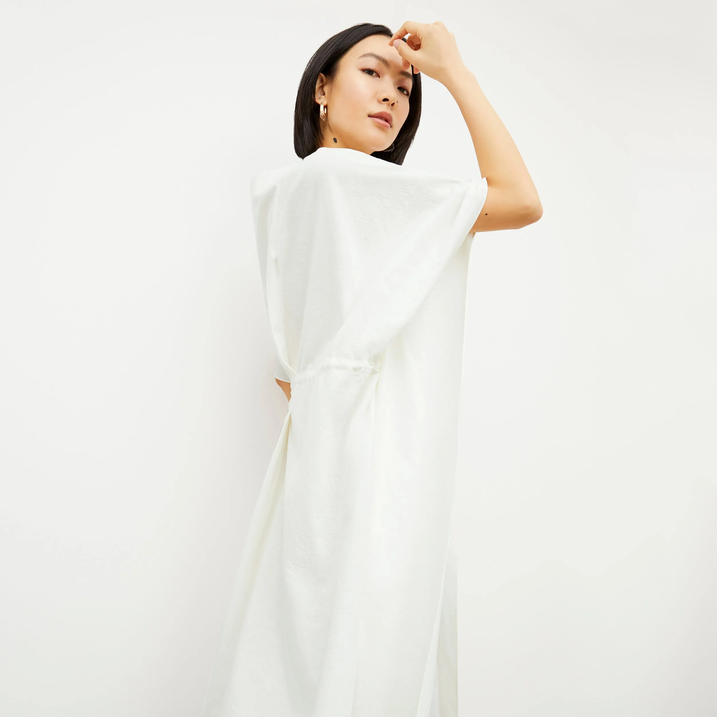 Freedlund Caftan - Double-Faced Linen :: Ivory