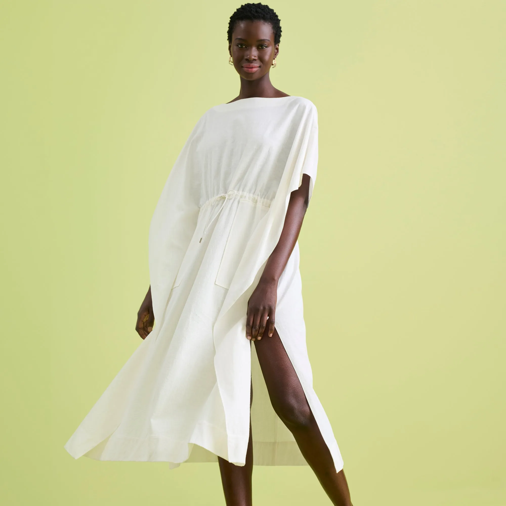 Freedlund Caftan - Double-Faced Linen :: Ivory