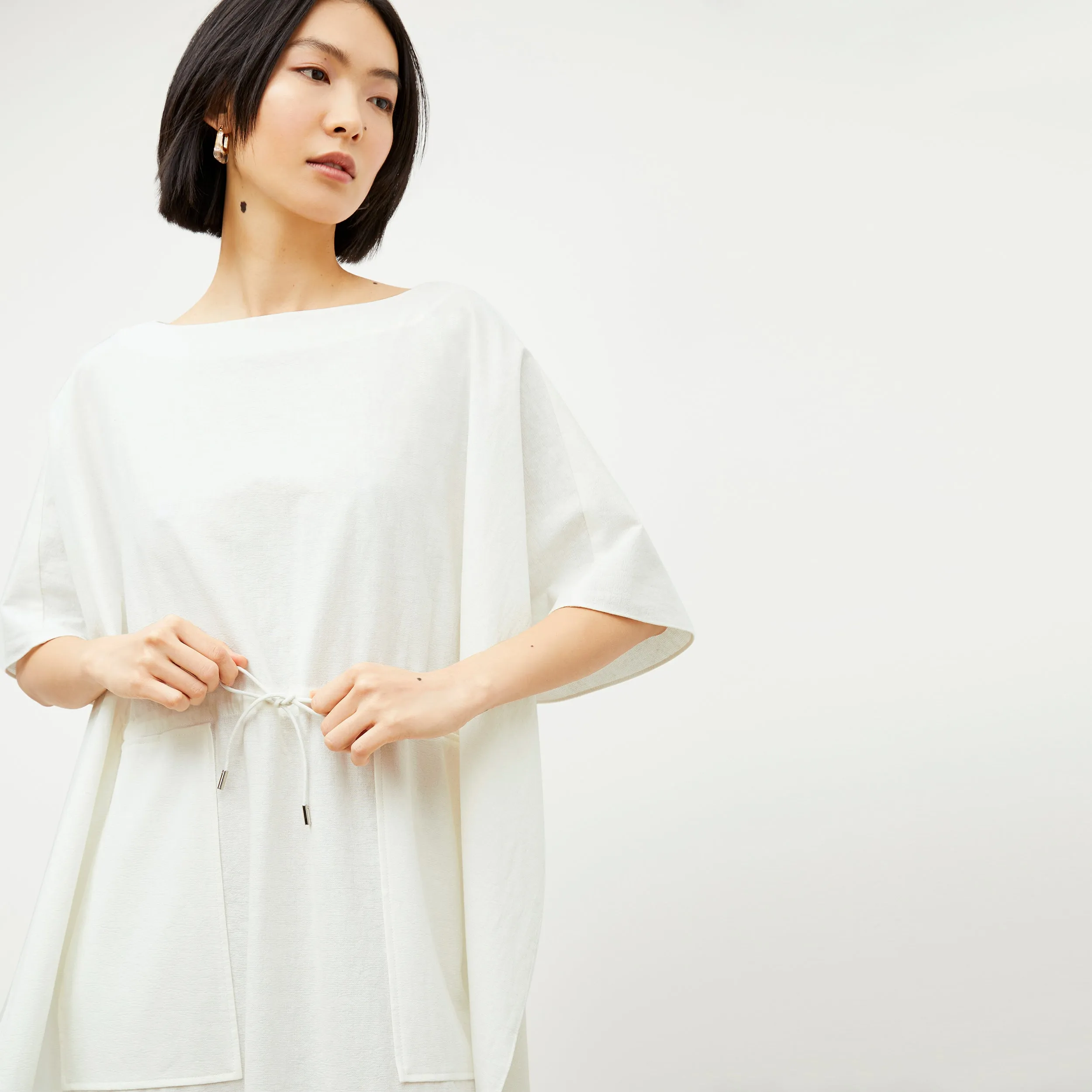 Freedlund Caftan - Double-Faced Linen :: Ivory