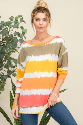 Full Size Striped Long Sleeve T-Shirt