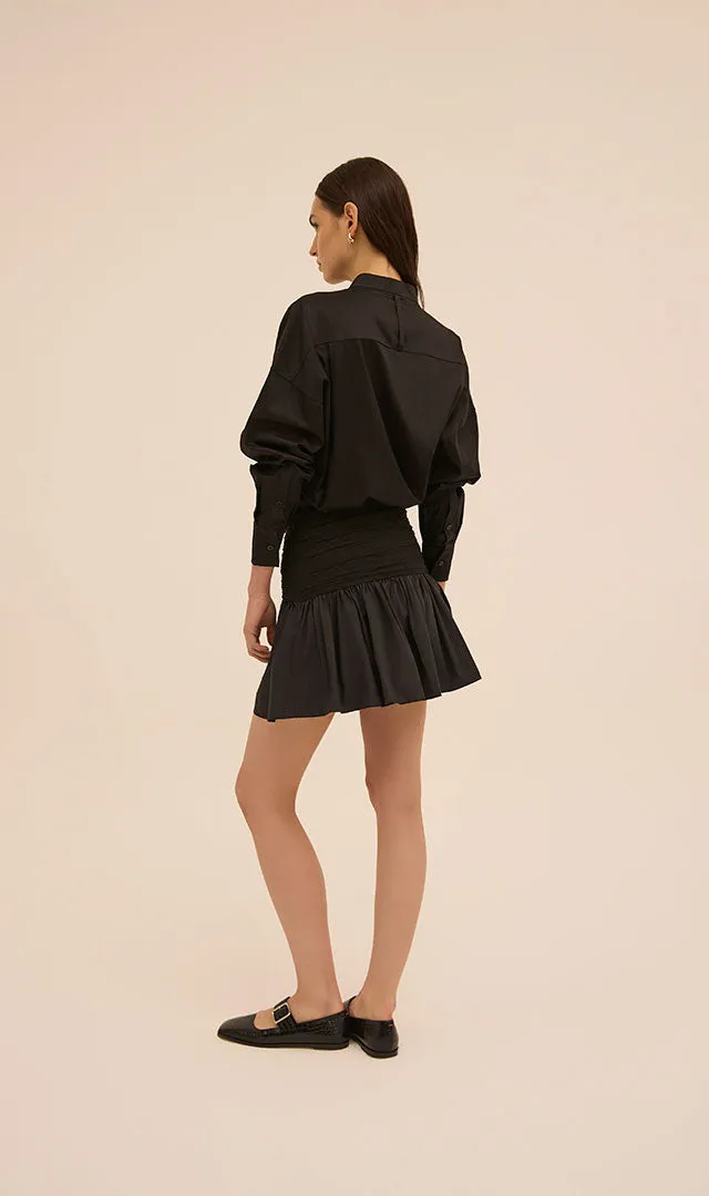 Gathered Mini Skirt