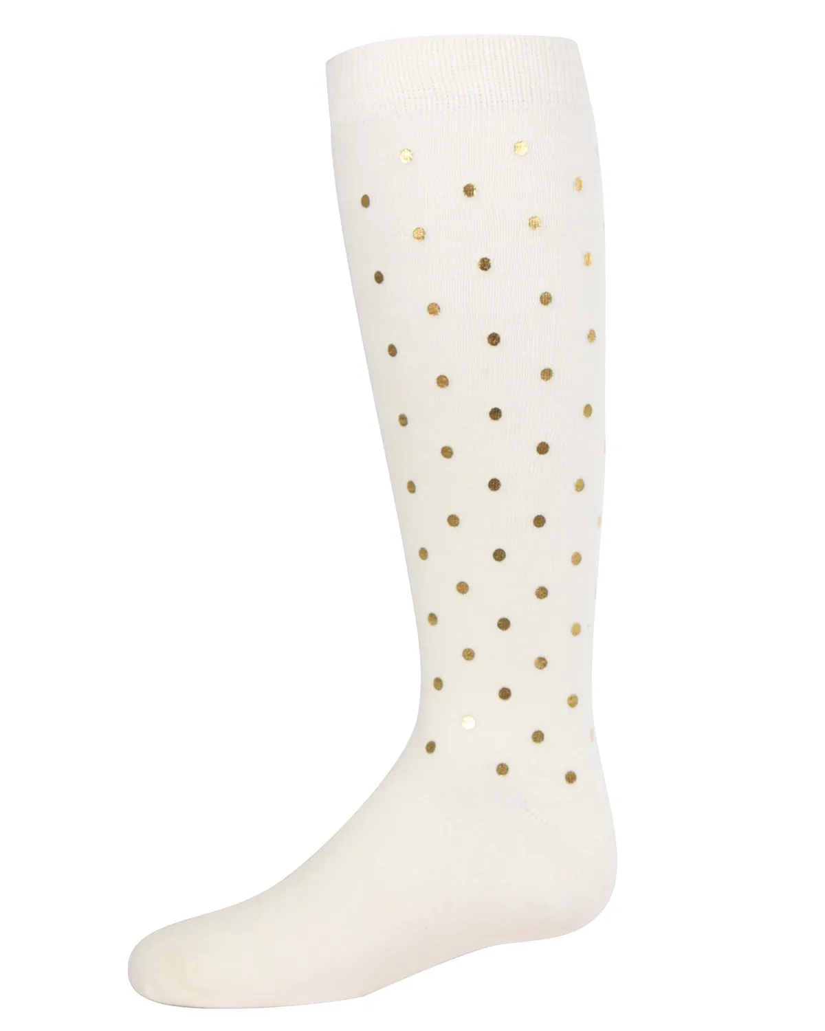 Girls' A Speck of Spots Polka Dot Knee High Socks