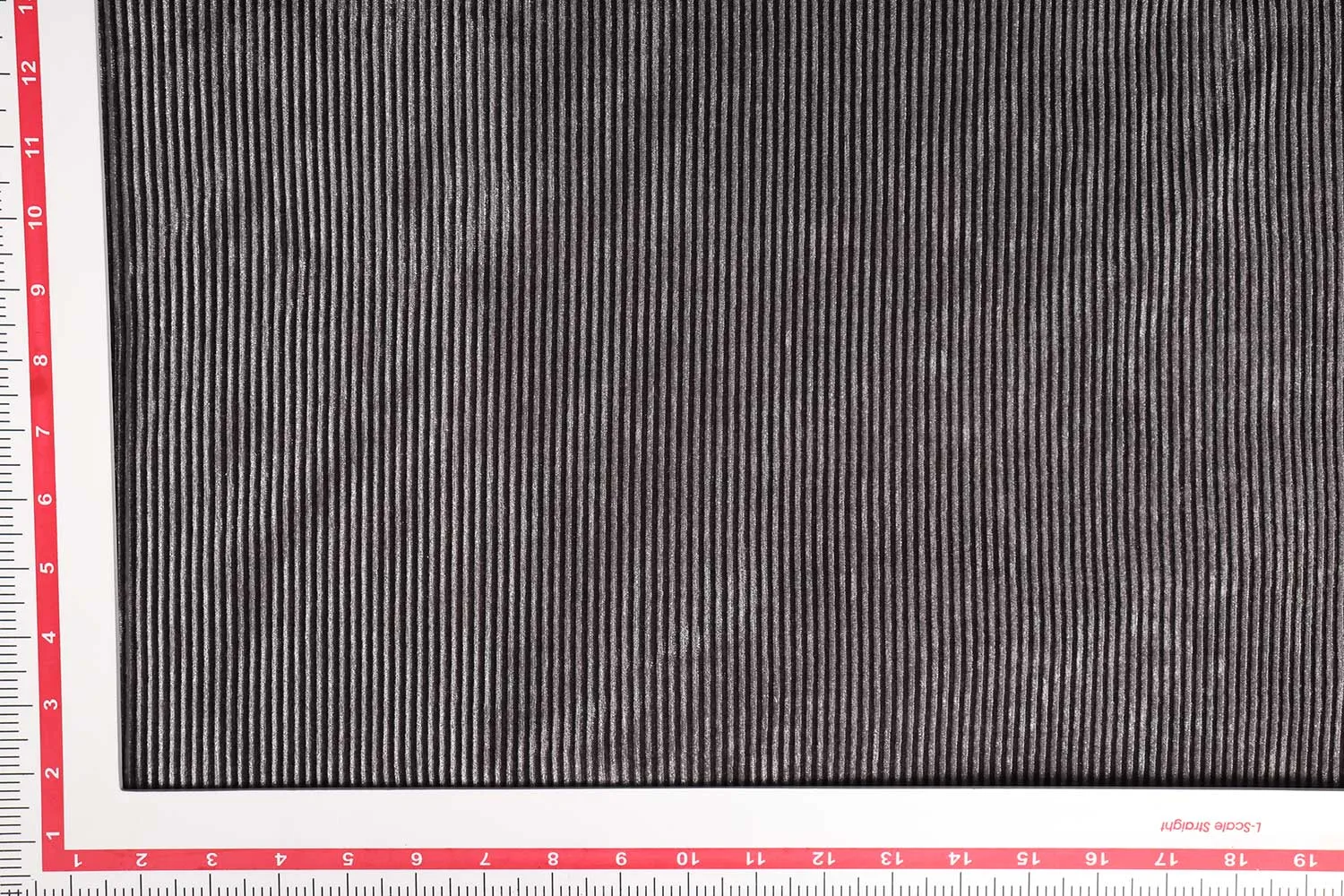 Grey Pleated Veour Velvet Fabric