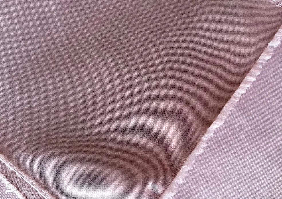 Heavier Gorgeous Olde Rose Dust Polyester Satin (Made in Italy)