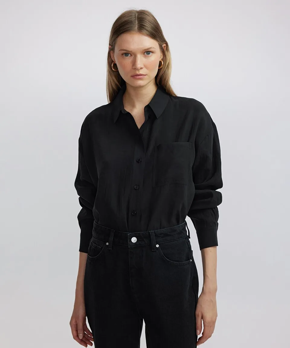 Ipekyol Basic Shirt With Pockets Black