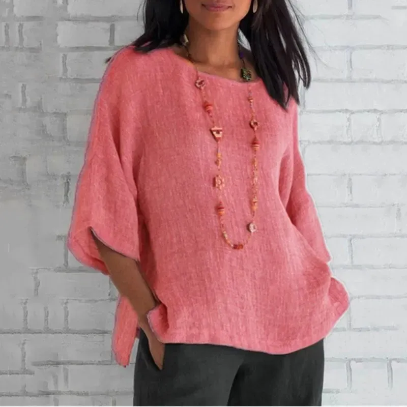 Ivyshape | Casual Oversized Spring Blouse for Women