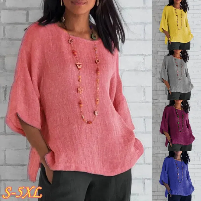 Ivyshape | Casual Oversized Spring Blouse for Women