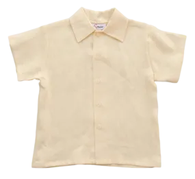 Jack and Teddy Yellow Linen Dress Shirt