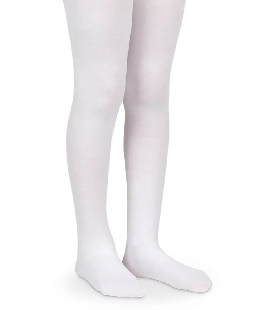 Jefferies Seamless White Microfiber Tights