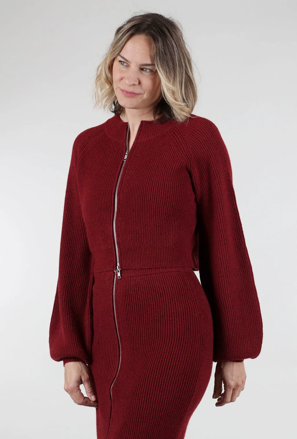 Jordana Jacket, Ruby Red