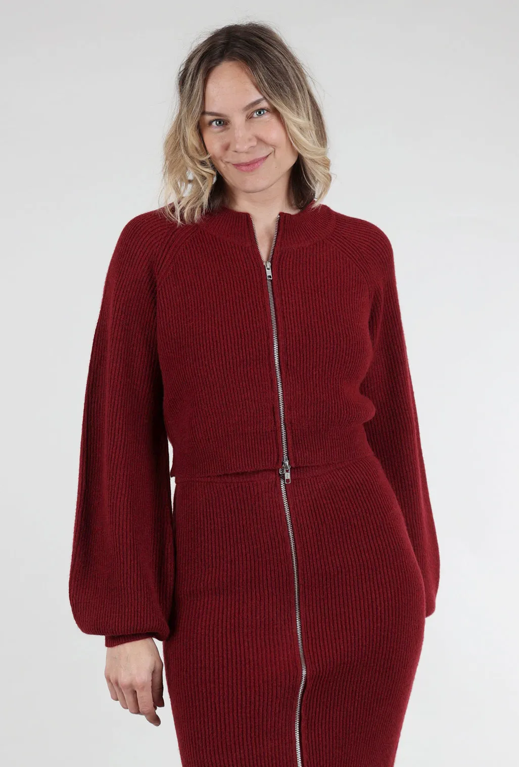 Jordana Jacket, Ruby Red