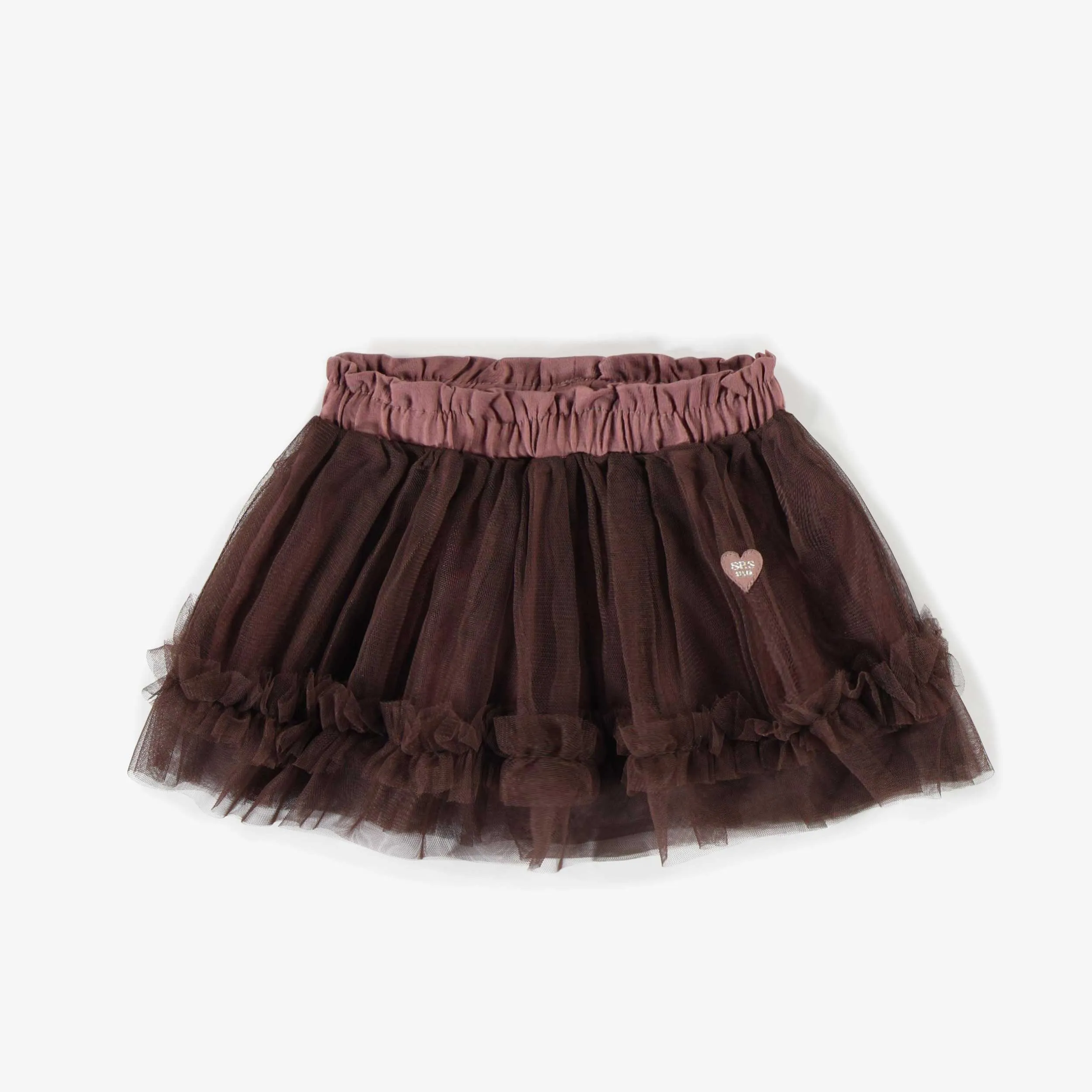 Jupe brune en tulle, bébé || Brown tulle skirt, baby