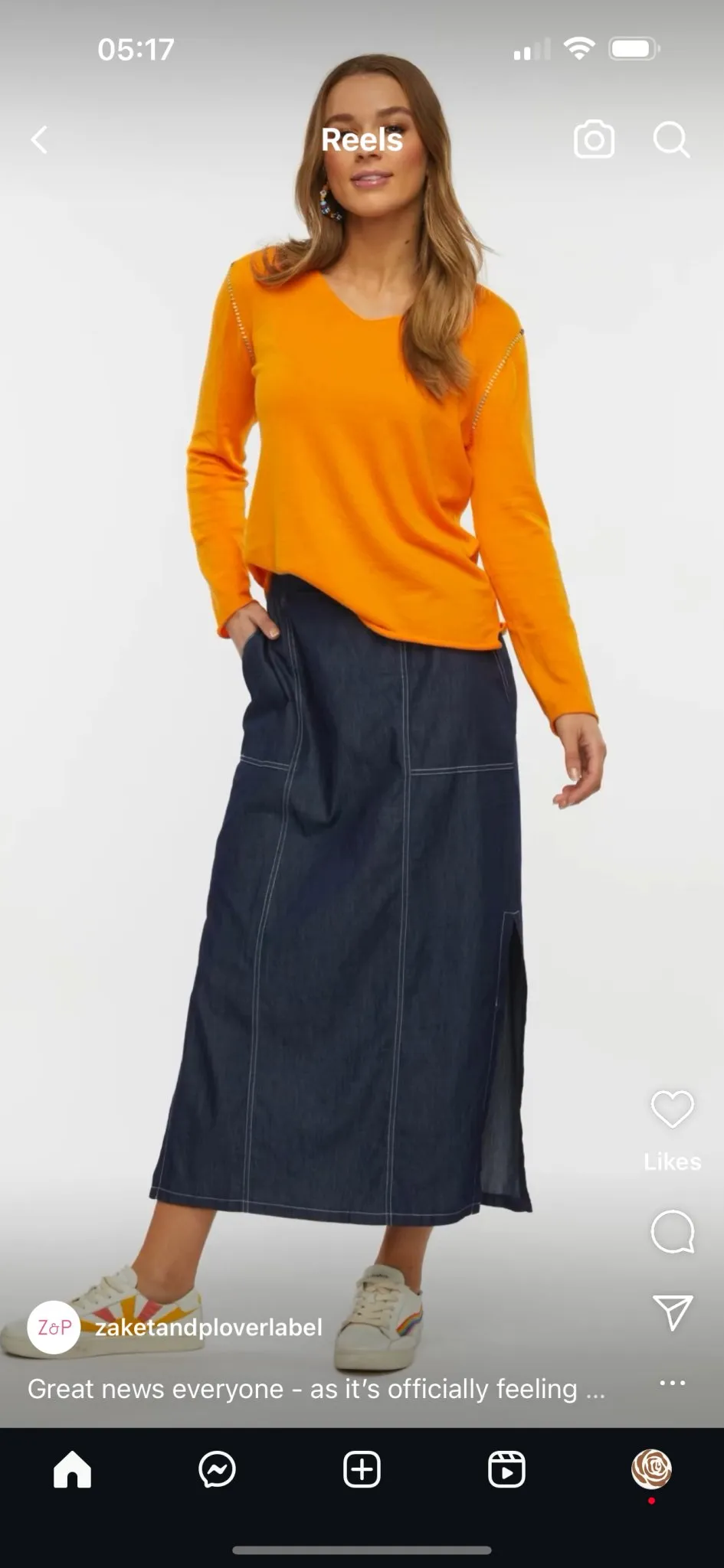 Maxi Denim Skirt