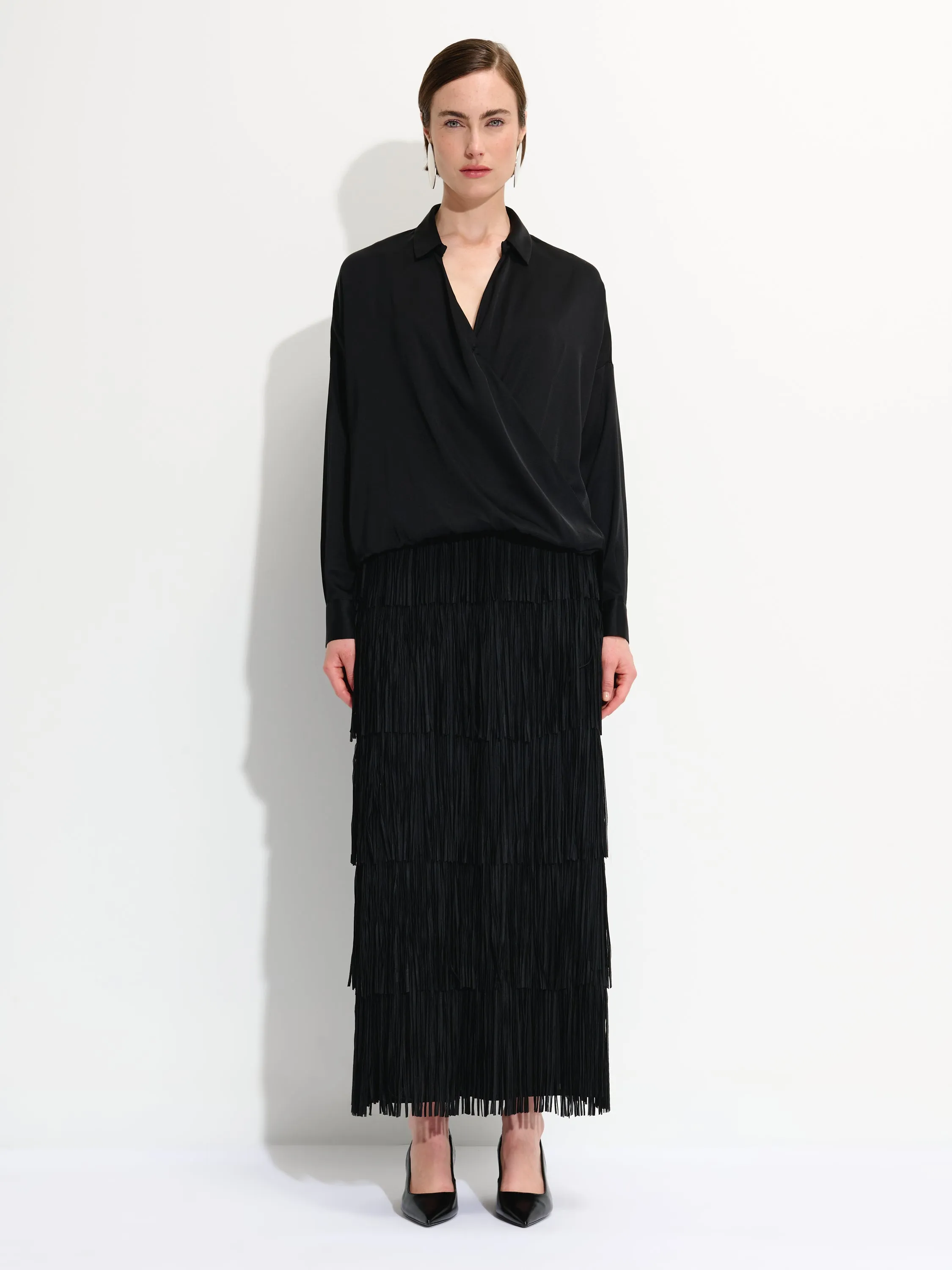 Maxi Fringed Skirt