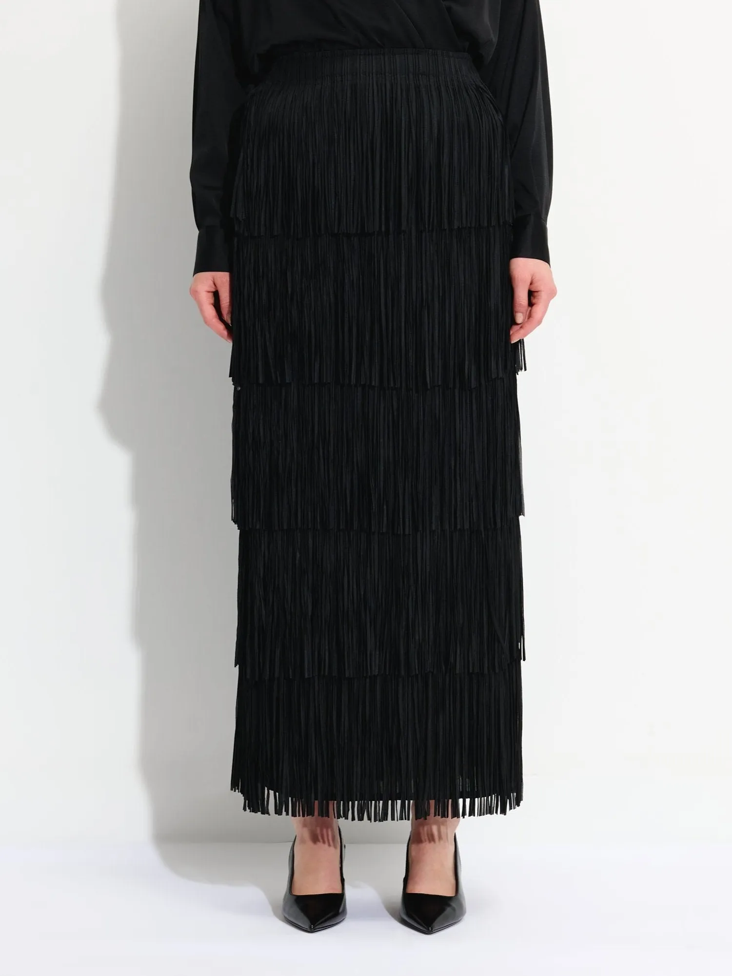 Maxi Fringed Skirt