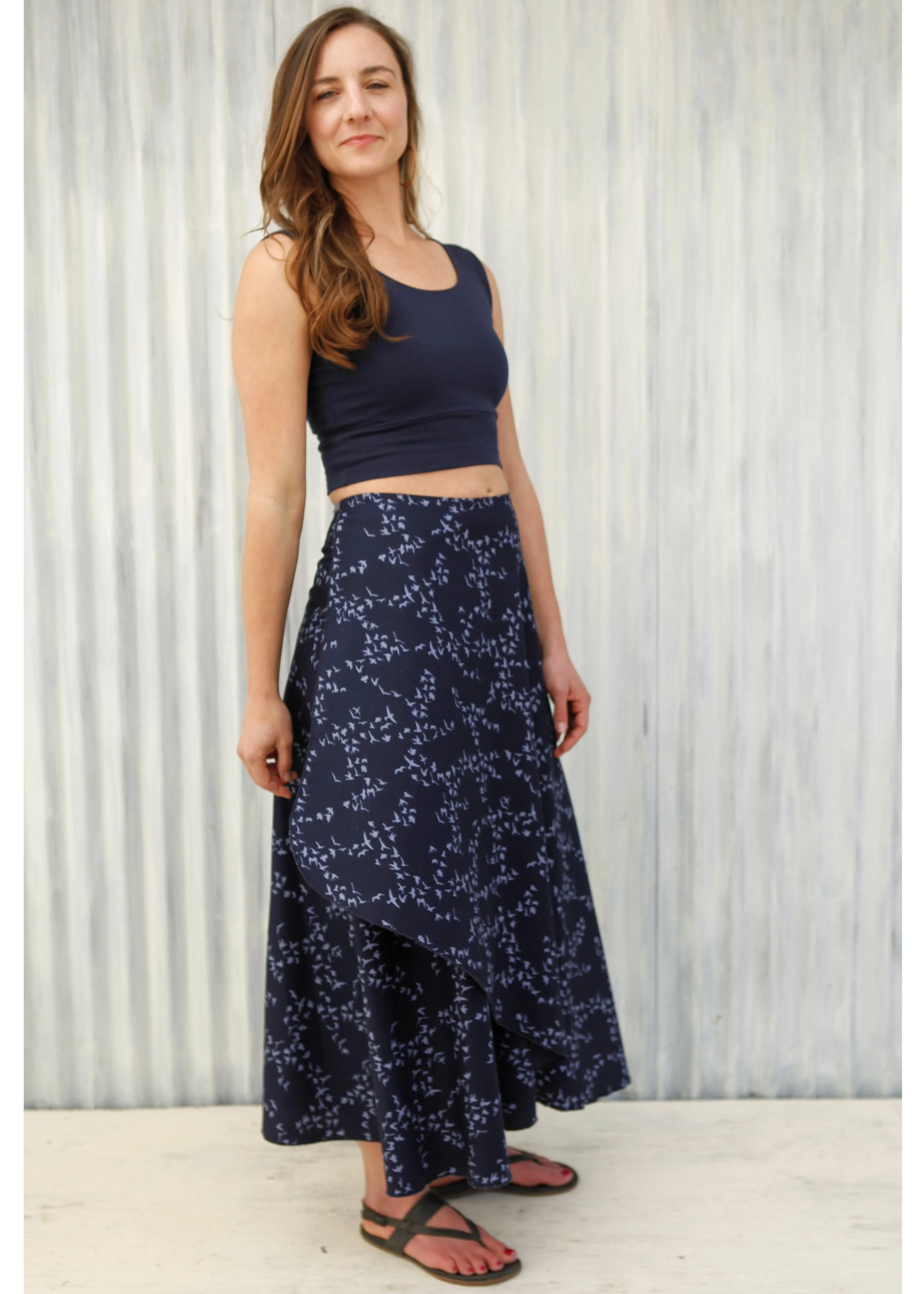 Midnight Sparrow Wrap Skirt