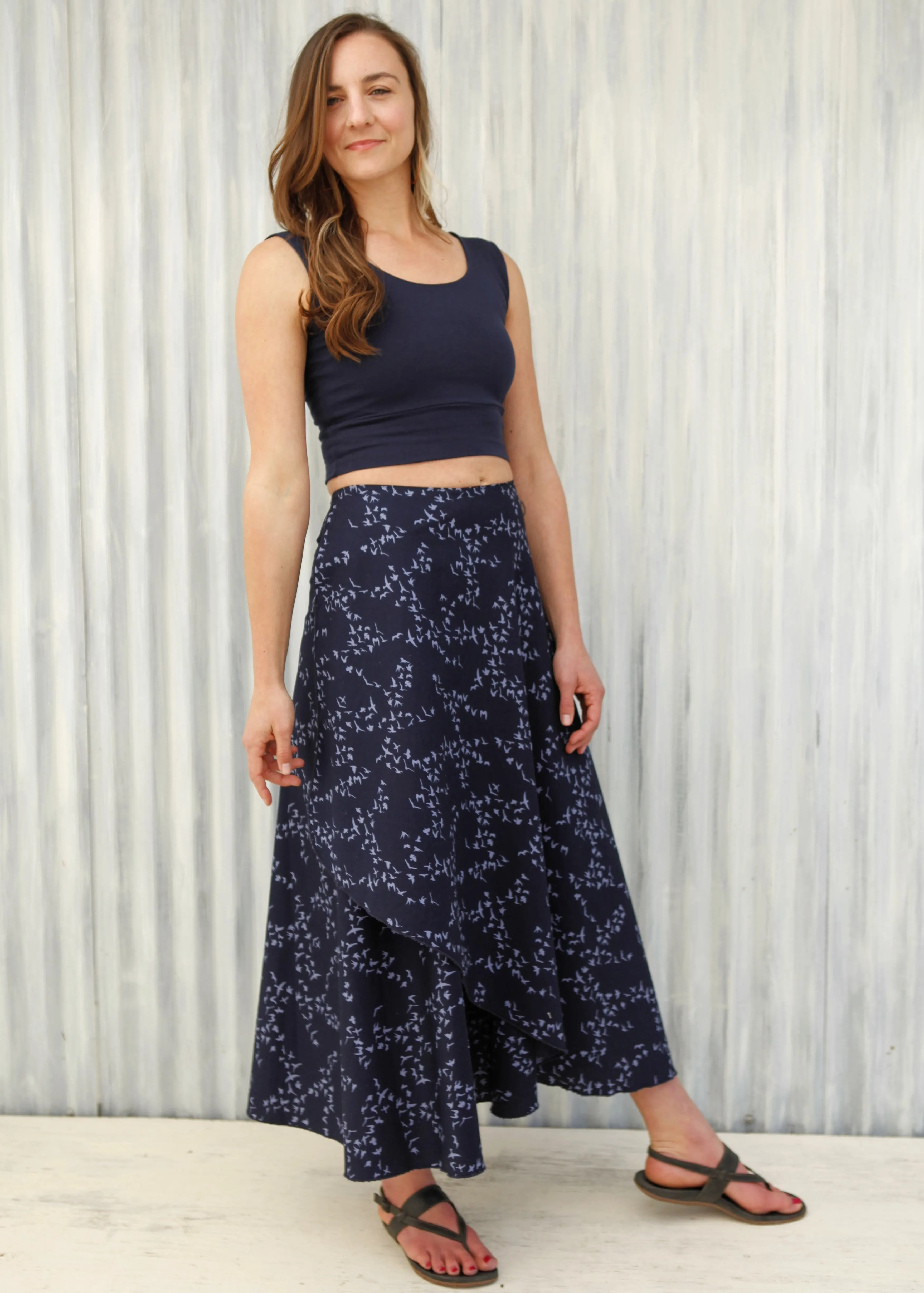 Midnight Sparrow Wrap Skirt