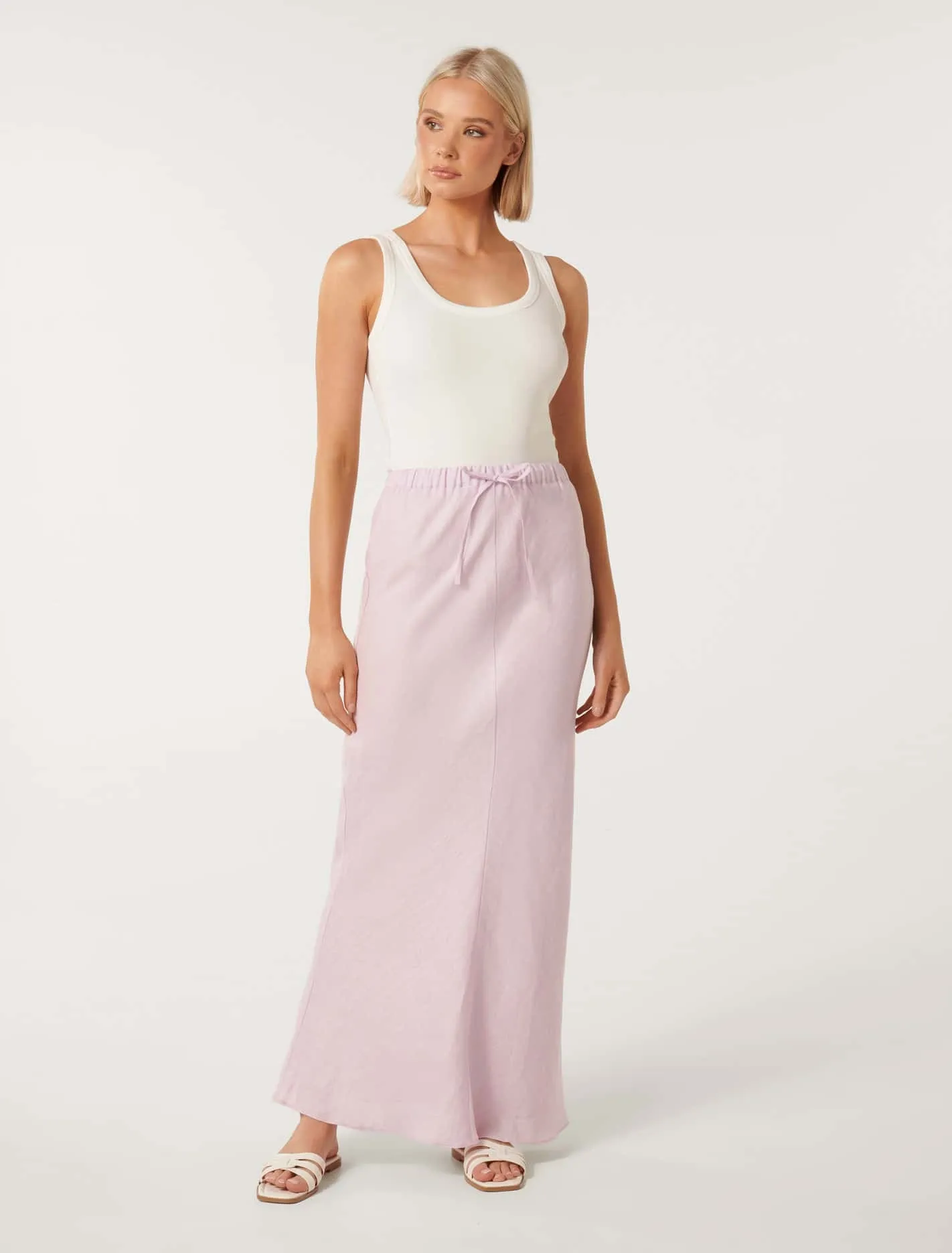 Millie Linen Maxi Skirt