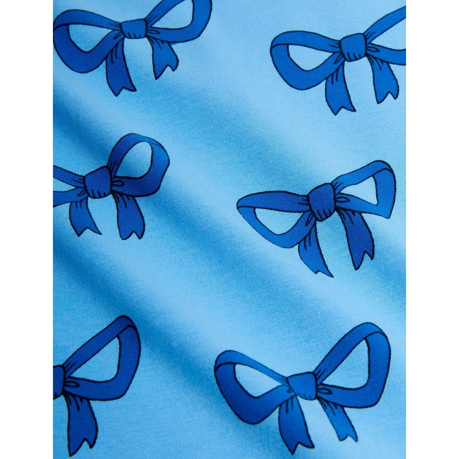 Mini Rodini Blue Bow Aop Blouse