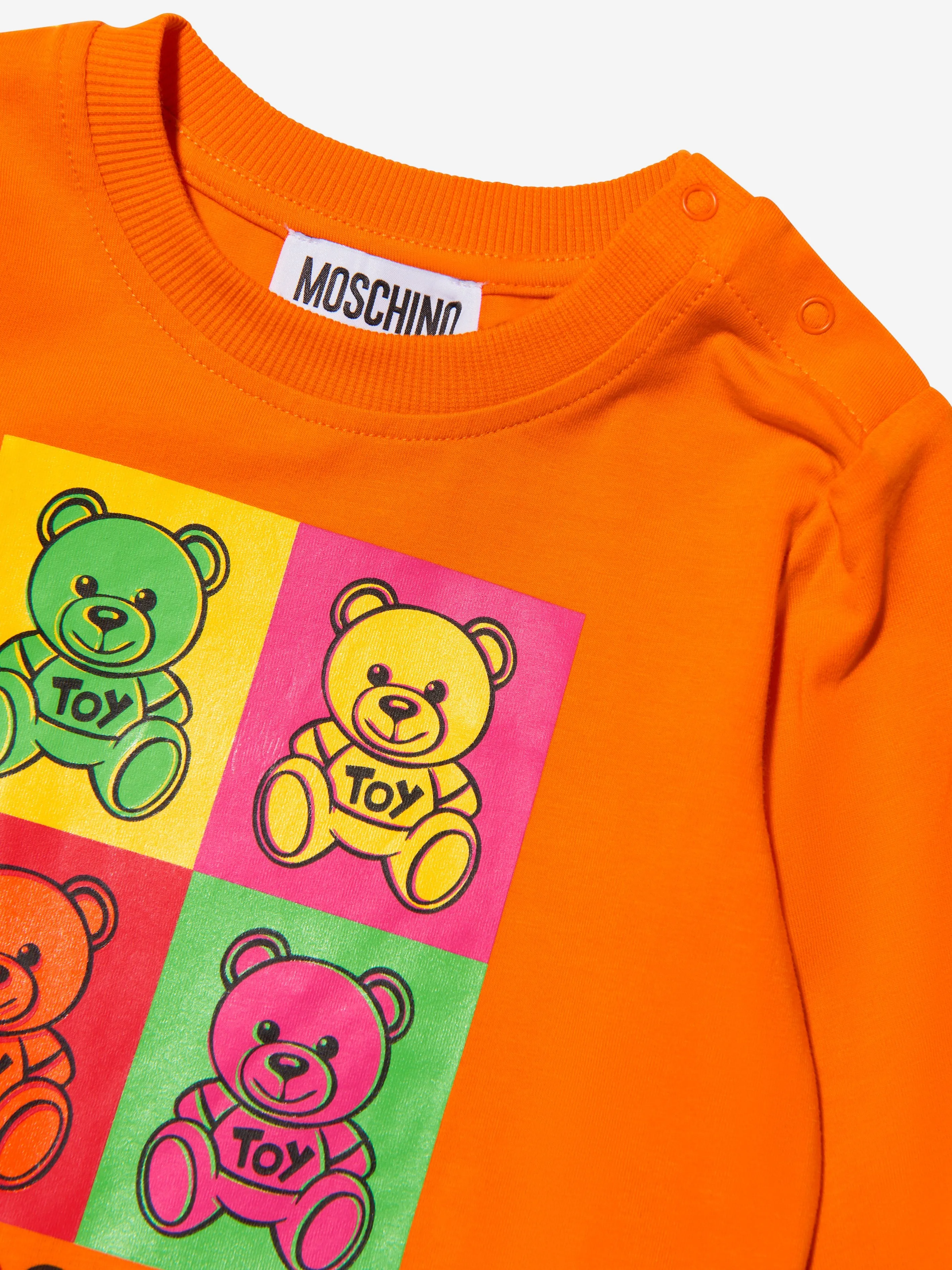 Moschino Baby Long Sleeve Teddy Bear T-Shirt