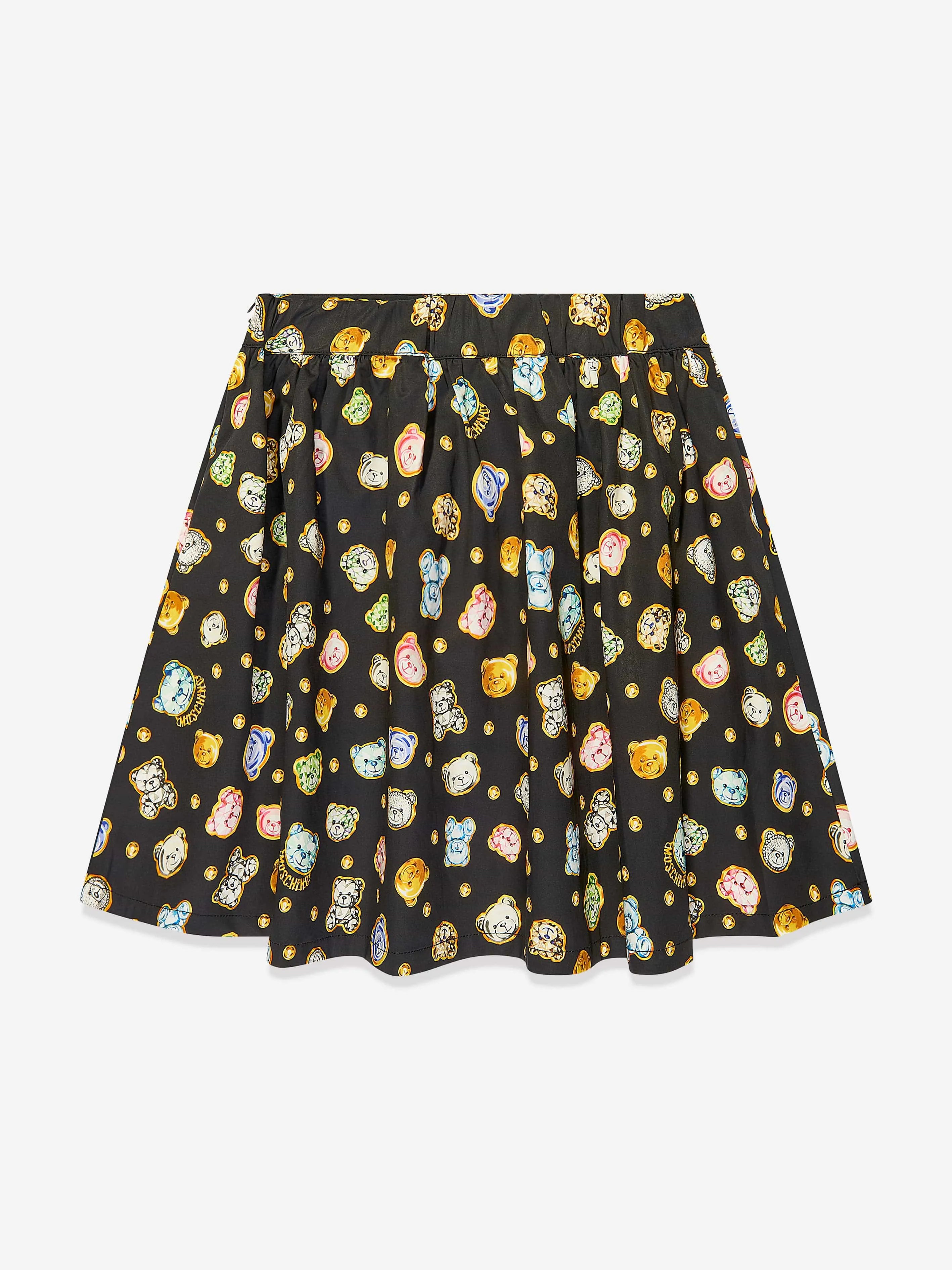 Moschino Girls Teddy Bear Gems Skirt in Black