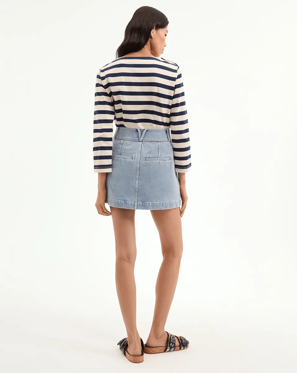 Moxie Denim Mini Skirt