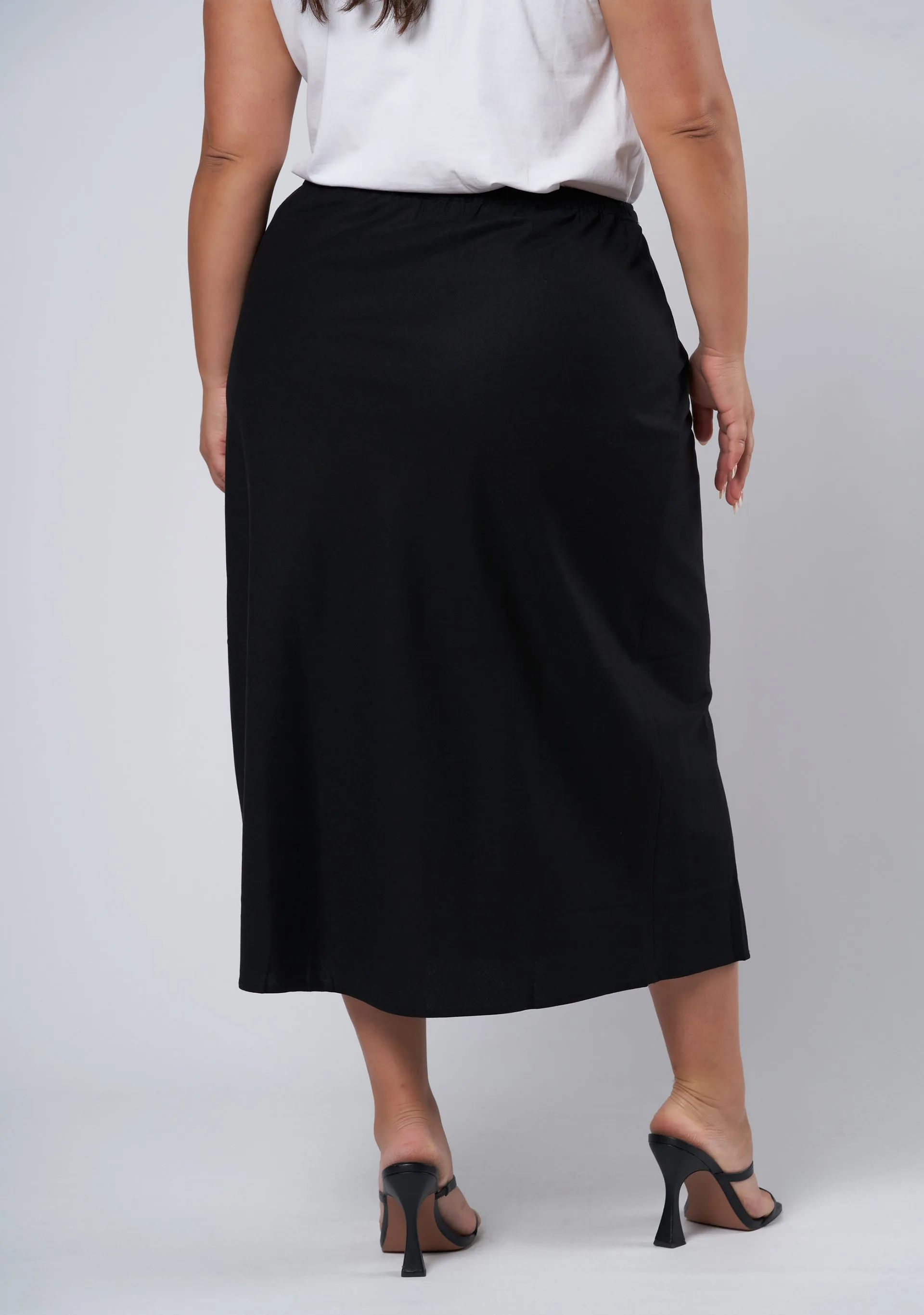 Olsen Linen Midi Skirt