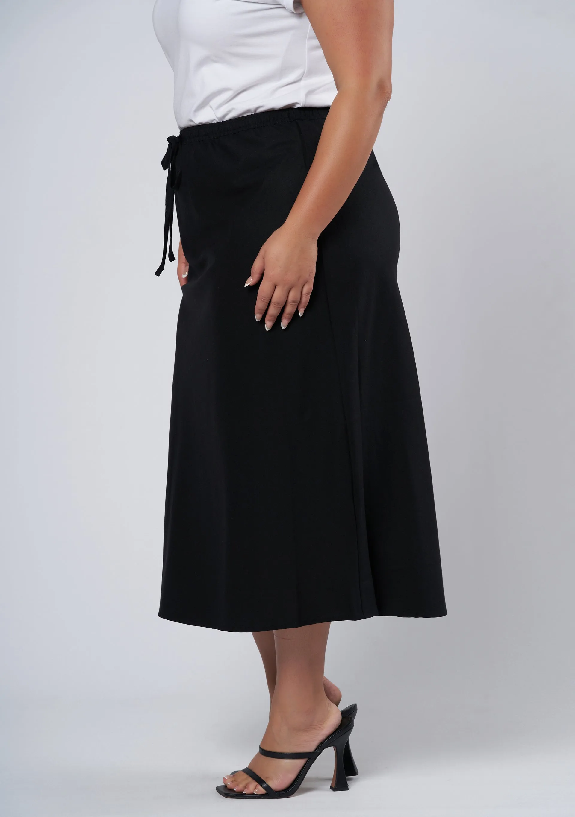 Olsen Linen Midi Skirt