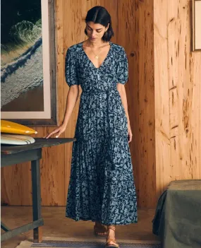 Orinda Maxi Dress Blue Esna Floral