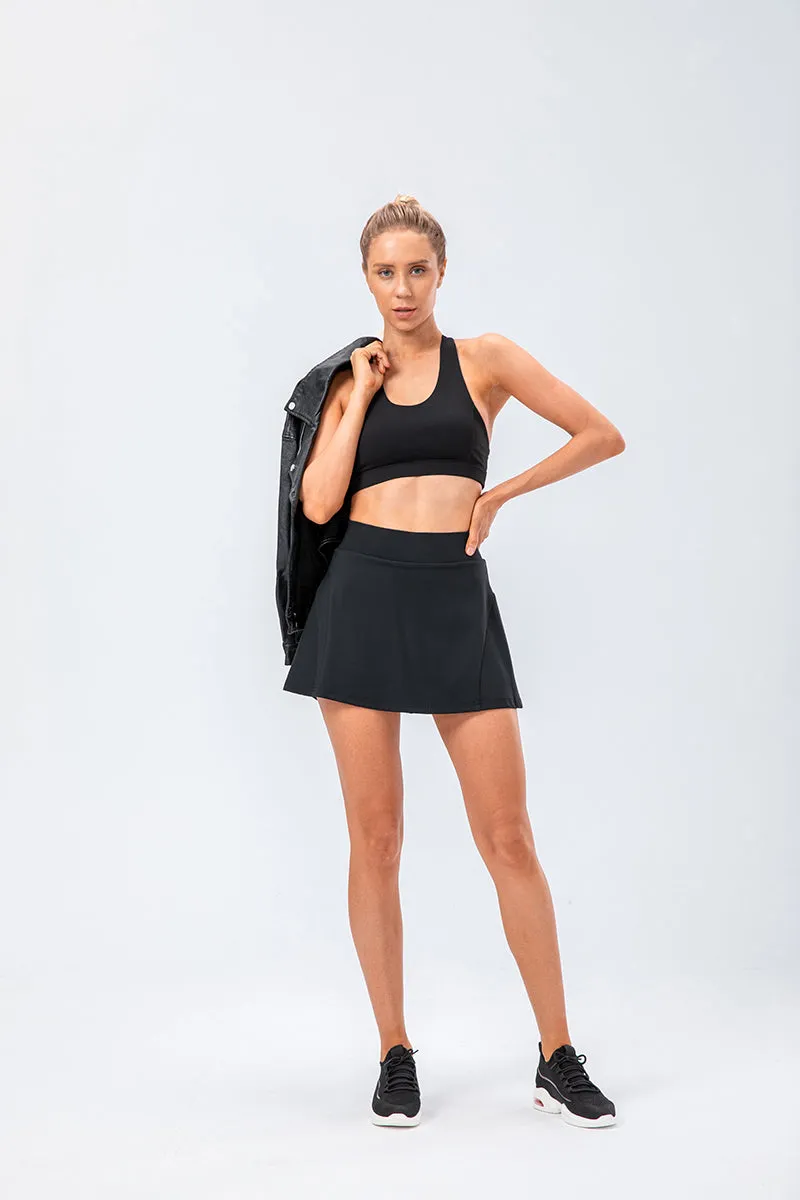 Pleated Tennis Skirt Built-in Short Liner